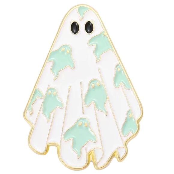 5pc Boo-tiful Ghost Enamel Pin Brooch - Picture 4 of 7